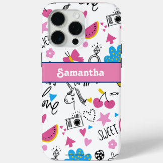 Girly Niedlich Trendy Simple Pink Stilvolles Muste Case-Mate iPhone Hülle