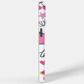 Girly Niedlich Trendy Simple Pink Stilvolles Muste Case-Mate iPhone Hülle (Rückseite / Rechts)