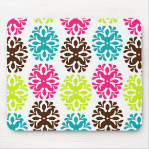 Girly niedliches Blumenmit blumenmuster des bunten Mousepad