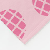 Girly niedliches Sommerpastellrosa-Ananasmuster Fleecedecke (Ecke)