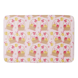 Girly Oaster Basket Chicks Pink Badematte