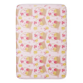 Girly Oaster Basket Chicks Pink Badematte (Vorderseite Vertikal)