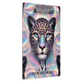 Girly Opal Leopard Print Office School Klemmbrett (Rechts)