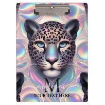 Girly Opal Leopard Print Office School