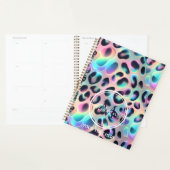 Girly Opal Leopard Print Office School Planer (Anzeige)