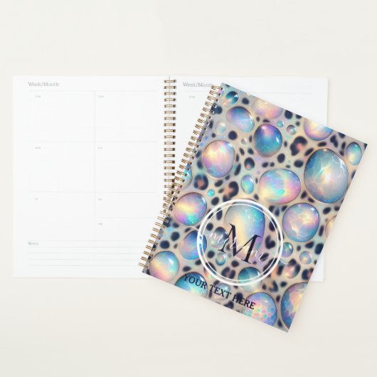 Girly Opal Leopard Print Office School Planer (Anzeige)