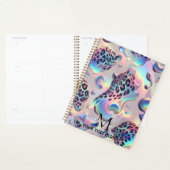 Girly Opal Leopard Print Office School Planer (Anzeige)