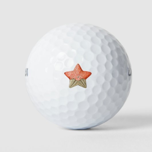 Girly Orange Golfball (Vorderseite)