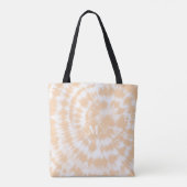 Girly Orange Mit Monogramm Gefärbte Krawatte Patte Tasche (Rückseite)