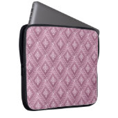 Girly Orchid Pink Damask Muster Laptopschutzhülle (Vorne Rechts)