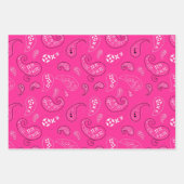 Girly Paisley Bandana Sortiment Geschenkpapier Set (Vorderseite 3)