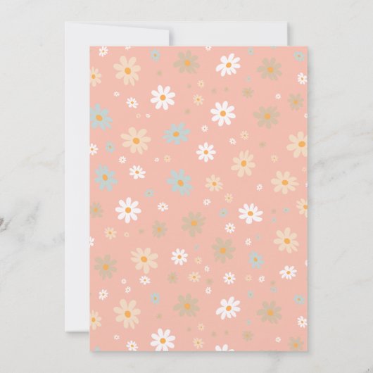 Girly Party Wild Animals Geburtstag Dankeskarte (Rückseite)