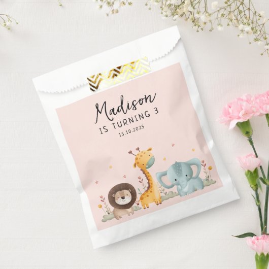 Girly Party Wild Animals Geburtstag Geschenktütchen (Versiegelt)