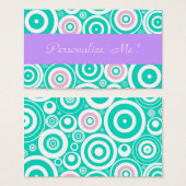 Girly Pastel Lila Modern Mint Trendy Wedding Fun (Vorne & Hinten)