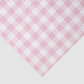 Girly Pastel Pink Gingham Kariert Seidenpapier (Ausschnitt)
