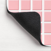 Girly Pastel Pink Imitats Tiles Mousepad (Ecke)