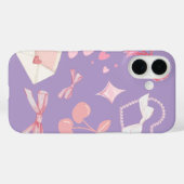 Girly Pastel Pink Lilac - Cute Feminine Aesthetic Case-Mate iPhone Hülle (Rückseite (Horizontal))