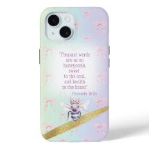 Girly Pastel Rainbow Coquette Watercolor Bee Faith