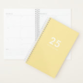 Girly Pastel Yellow Name School Planer (Anzeige)