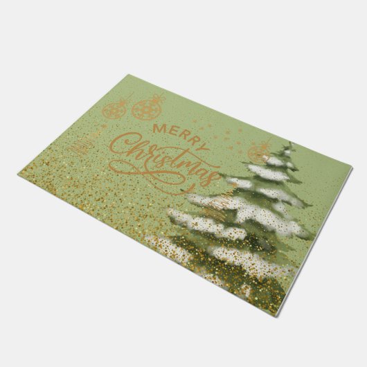 Girly Pastellglanz im Aquarell Fußmatte (Schrägansicht)