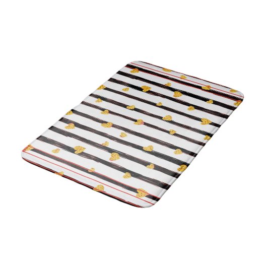 Girly Pattern Badezimmer Mat Badematte (Schrägansicht)