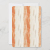 Girly Peach Butterfly Birthday Einladung (Rückseite)