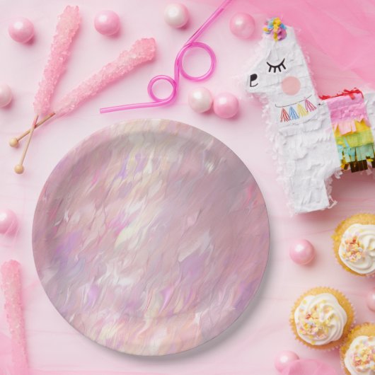 Girly Pearl Pink Pappteller (Party)