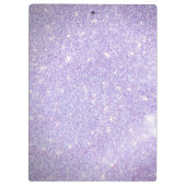 Girly Periwinkle Blue Glitzer Blush Monogram Name Klemmbrett (Rückseite)