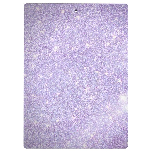 Girly Periwinkle Blue Glitzer Blush Monogram Name Klemmbrett (Rückseite)