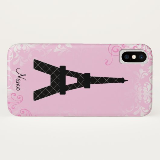 Girly personalisierter Eiffel-Turm iPhone 4 Fall Case-Mate iPhone Hülle (Rückseite (Horizontal))