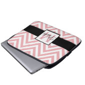 GIRLY, PERSONALISIERTER KRALPINK ZICKZACK PATTER LAPTOPSCHUTZHÜLLE (Vorne Knopf)
