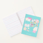 Girly Picnic Scene Illustriert Spiral Notebook Notizblock (Innenseite)