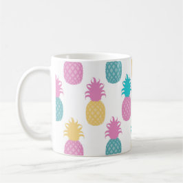Girly Pineapes Monogram Kaffeetasse
