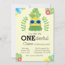 Girly Pineaple Frau Onederful First