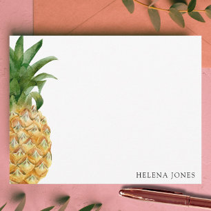 Girly Pineaple Personalisiert Correspondence Mitteilungskarte