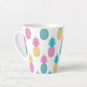 Girly Pineappel Pattern Milchtasse (Linke Ecke)