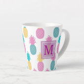 Girly Pineappel Pattern Milchtasse (Rechte Ecke)