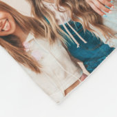 Girly pink 20 Foto bester Freund Moderne Fleecedecke (Ecke)