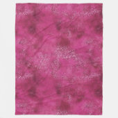 Girly Pink Abstrakt Glitz Glam Glitzer Fleecedecke (Vorderseite)