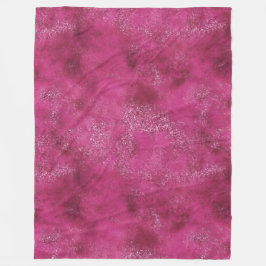 Girly Pink Abstrakt Glitz Glam Glitzer Fleecedecke