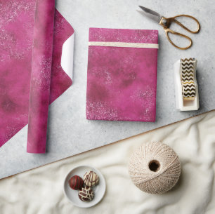 Girly Pink Abstrakt Glitz Glam Glitzer Geschenkpapier