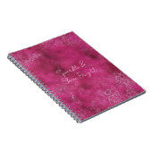 Girly Pink Abstrakt Glitz Glam Glitzer Notizblock (Rechte Seite)