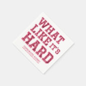 Girly Pink Aesthetic Law School Abschluss Deco Serviette (Ecke)