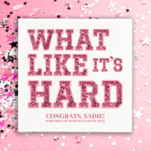 Girly Pink Aesthetic Law School Abschluss Deco