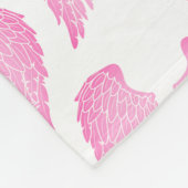 Girly Pink Angel Wings Fleecedecke (Ecke)