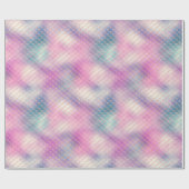 Girly Pink Aqua Gold Meerjungfrau Geschenkpapier (Flach)