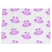 Girly Pink Ballerina Tutu Ballet Große Geschenktüte (Vorderseite)