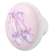 Girly Pink Ballet Shoes Keramik Knob Keramikknauf (Rechts)