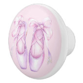 Girly Pink Ballet Shoes Keramik Knob Keramikknauf (Rechts)