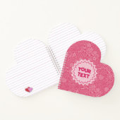 Girly Pink Berry Strawberry Cherry Modern. Notizblock (Innenseite)